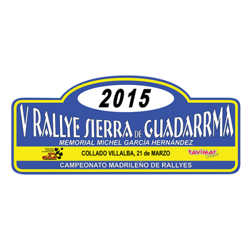 Pegatina Placa Rally de Guadarrama 2015