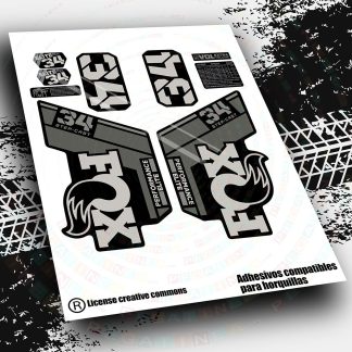 PEGATINAS HORQUILLA FOX 34 STEP CAST  ELITE 2021-2023 WP551