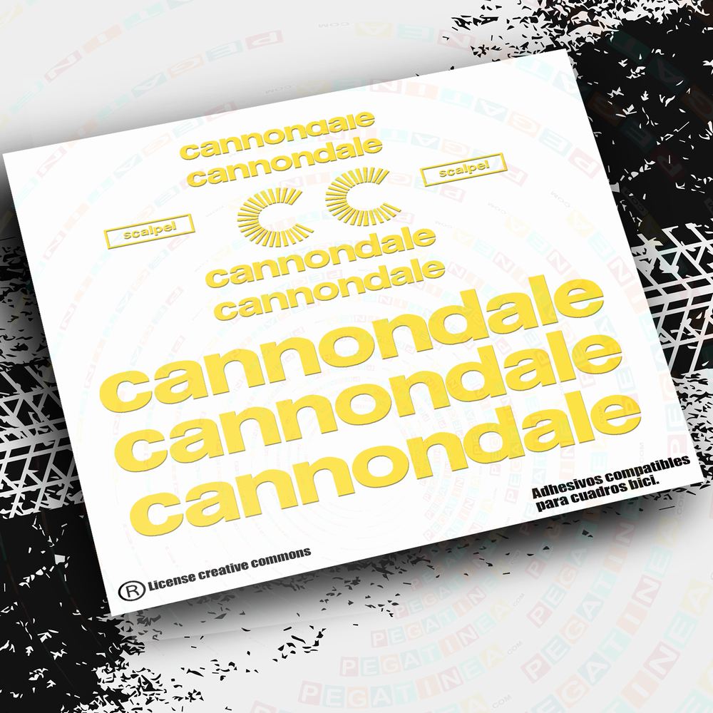 PEGATINAS COMPATIBLES CON CANNONDALE SCALPEL 2021, 2022, 2023 PB78