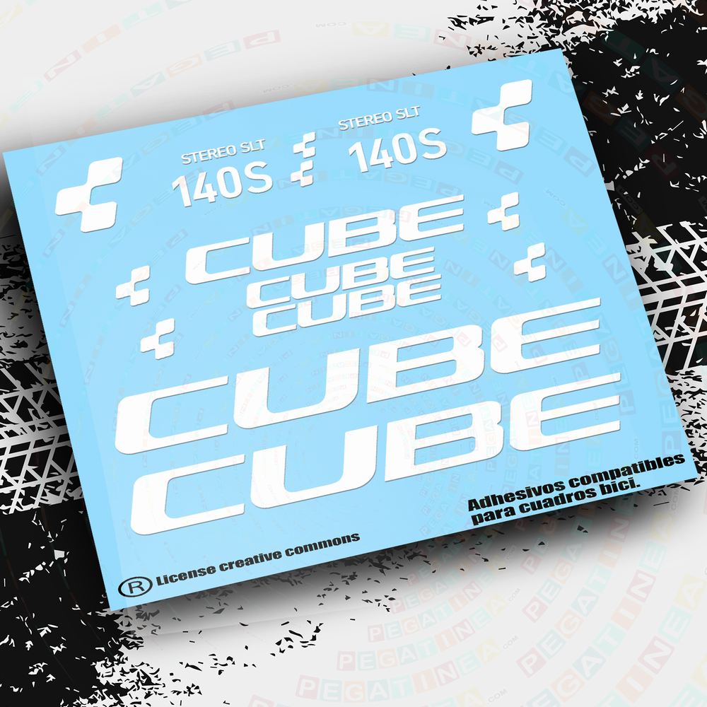 PEGATINAS CUBE STEREO HYBRID HPC SLT 750 2022,2023
