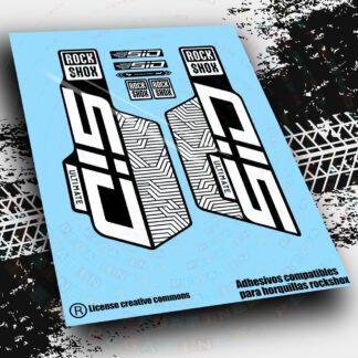 WP653 PEGATINAS COMPATIBLES CON HORQUILLA ROCKSHOX  SID ULTIMATE FLIGHT ATTENDANT