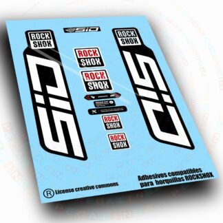 PEGATINAS  COMPATIBLES CON HORQUILLA ROCK SHOX   SID BASE 2024-2026  WP675