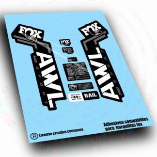 PEGATINAS COMPATIBLES CON  FOX 36 AWL HD SPORT BICOLOR  WP702