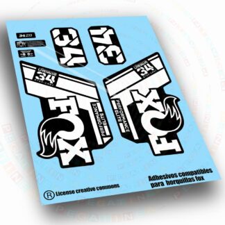 PEGATINAS  FOX 34 STEP CAST ELITE  LIVE VALVE WP737