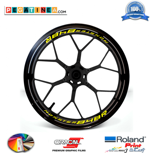 PEGATINAS LLANTAS MOTO DUCATI MONSTER 848R INTERIOR LLM47