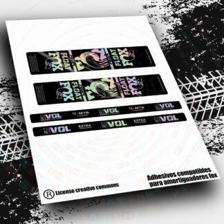 WP658 PEGATINAS COMPATIBLES CON AMORTIGUADOR FOX FLOAT ELITE 2025