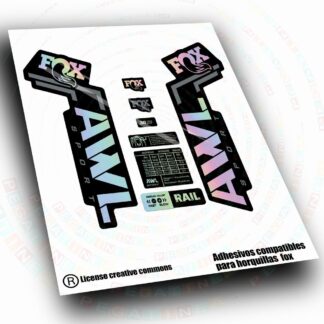 PEGATINAS COMPATIBLES CON  FOX 36 AWL SPORT BICOLOR  WP704