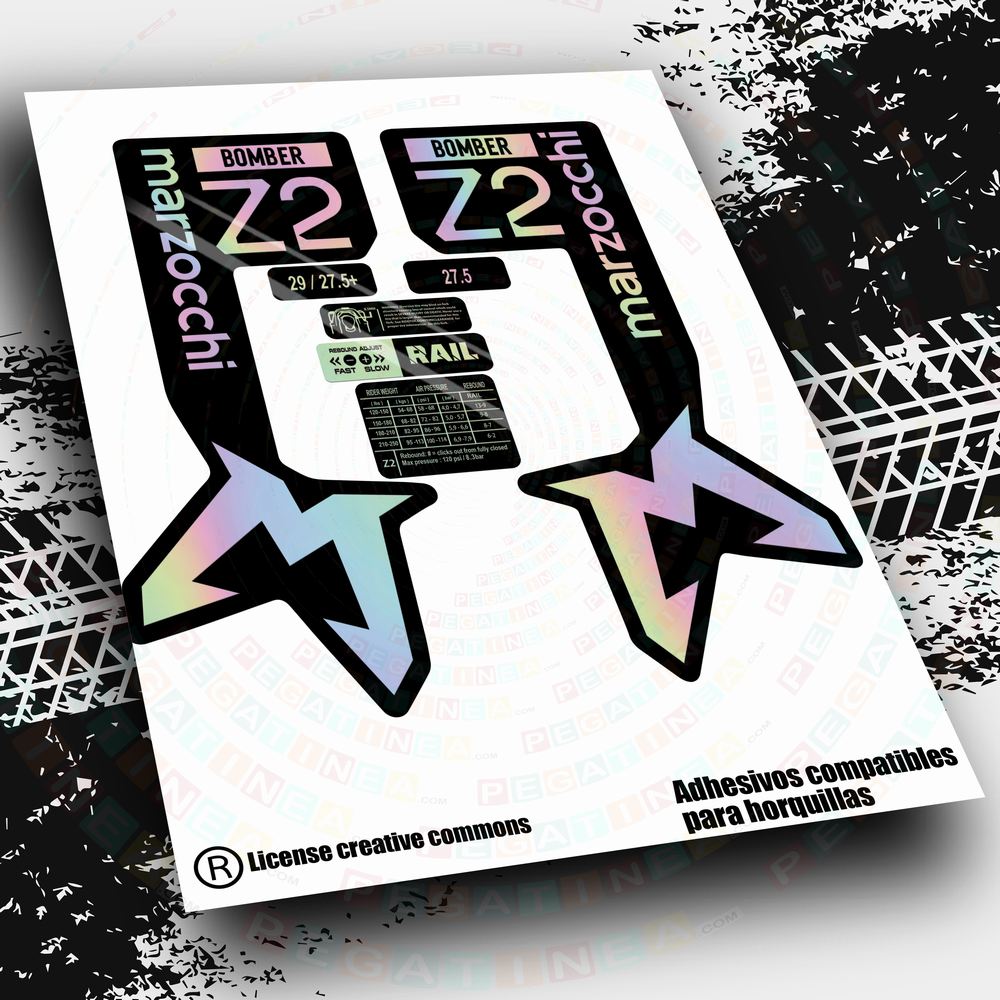 PEGATINAS HORQUILLA MARZOCCHI BOMBER Z2 2024 WP581
