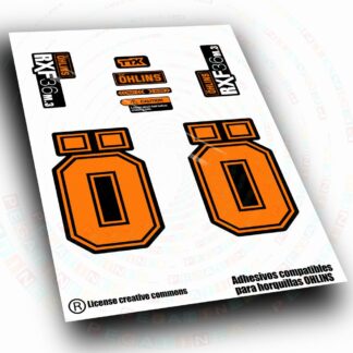 PEGATINAS COMPATIBLES CON HORQUILLAS  RXF36 M3  BICOLOR WP213