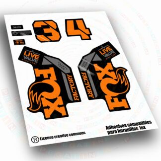 PEGATINAS FOX 34 SC  FACTORY LIVE VALVE BICOLOR   WP738