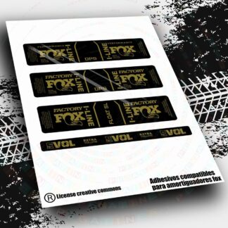 WP636 PEGATINAS COMPATIBLES CON AMORTIGUADOR FOX FLOAT SL,  DPS FACTORY  PERFORMANCE ORBEA I-LINE 2025 STICKERS, AUOTOCOLLANTS, AUFKLEBER