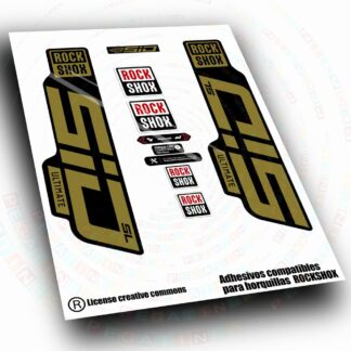 PEGATINAS COMPATIBLES CON HORQUILLA ROCK SHOX SID ULTIMATE SL  2024-2026 WP682