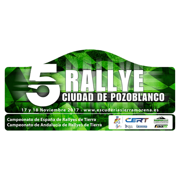 Pegatina Placa Rally Ciudad de Pozoblanco 2017