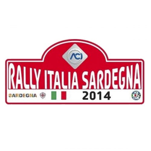 Pegatina Placa FIA WRC Rally de Italia 2014