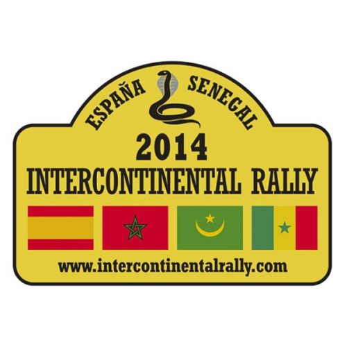 Pegatina Placa Rallye Intercontinental rally 2014