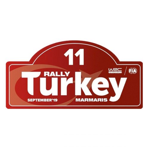 Pegatina Placa Rally Turkey 2019 Mod.02