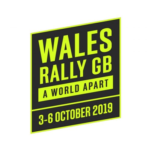 Pegatina Placa Rallye de Wales 2019
