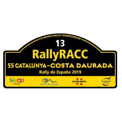 Pegatina Placa FIA WRC Rallye de España 2019 Mod.02