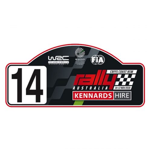 Pegatina Placa FIA WRC Rally de Australia 2019
