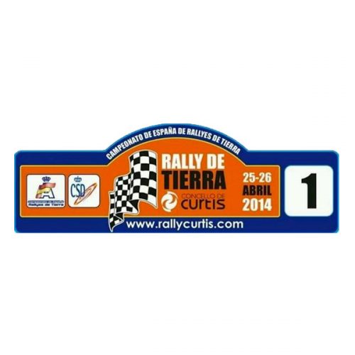 Pegatina Placa Rallye de Curtis 2014