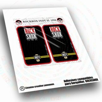 PEGATINAS COMPATIBLES CON HORQUILLA ROCKSHOX INDY SL  1996   WP728