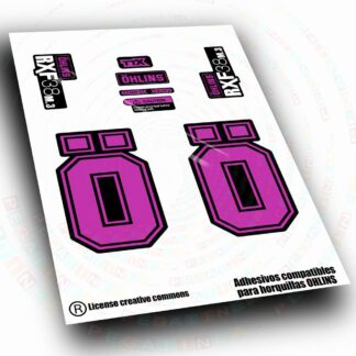 PEGATINAS COMPATIBLES CON HORQUILLAS  RXF38 M3  BICOLOR WP715