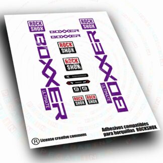 PEGATINAS  COMPATIBLES CON HORQUILLA ROCK SHOX BOXXER ULTIMATE  2023 - 2026 WP672
