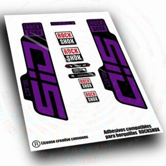PEGATINAS  COMPATIBLES CON HORQUILLA ROCK SHOX   SID SELECT 2024-2026  WP676