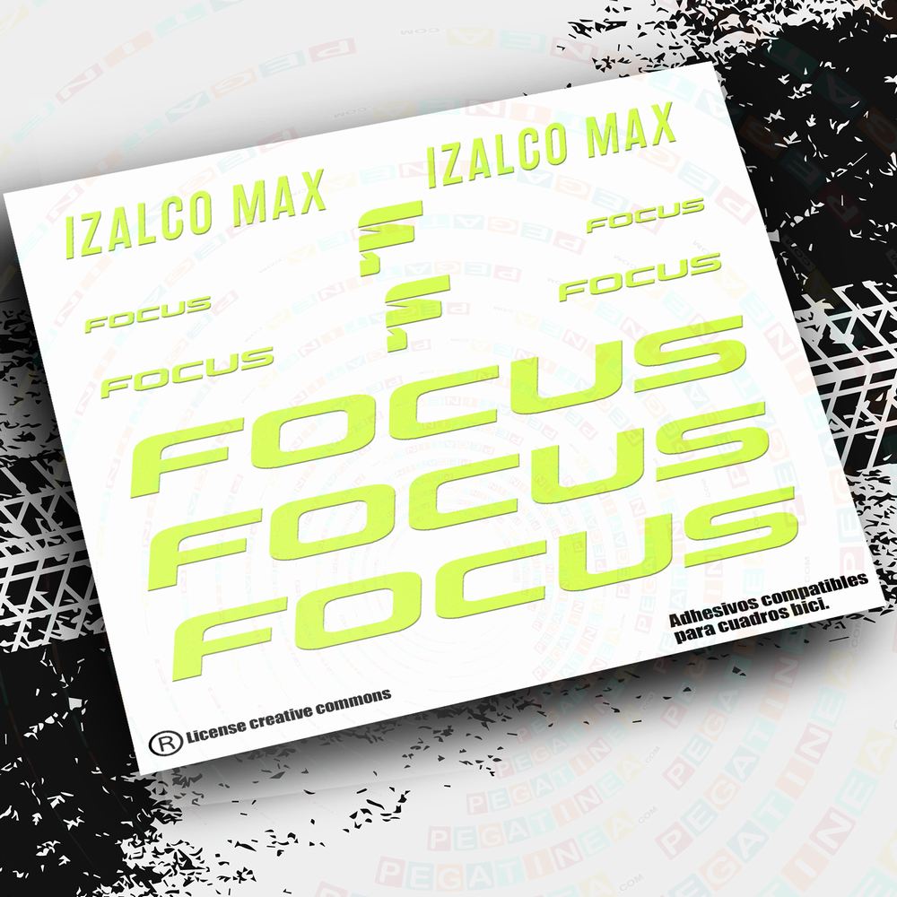 PEGATINAS FOCUS IZALCO MAX CUADRO PINTADO PB81