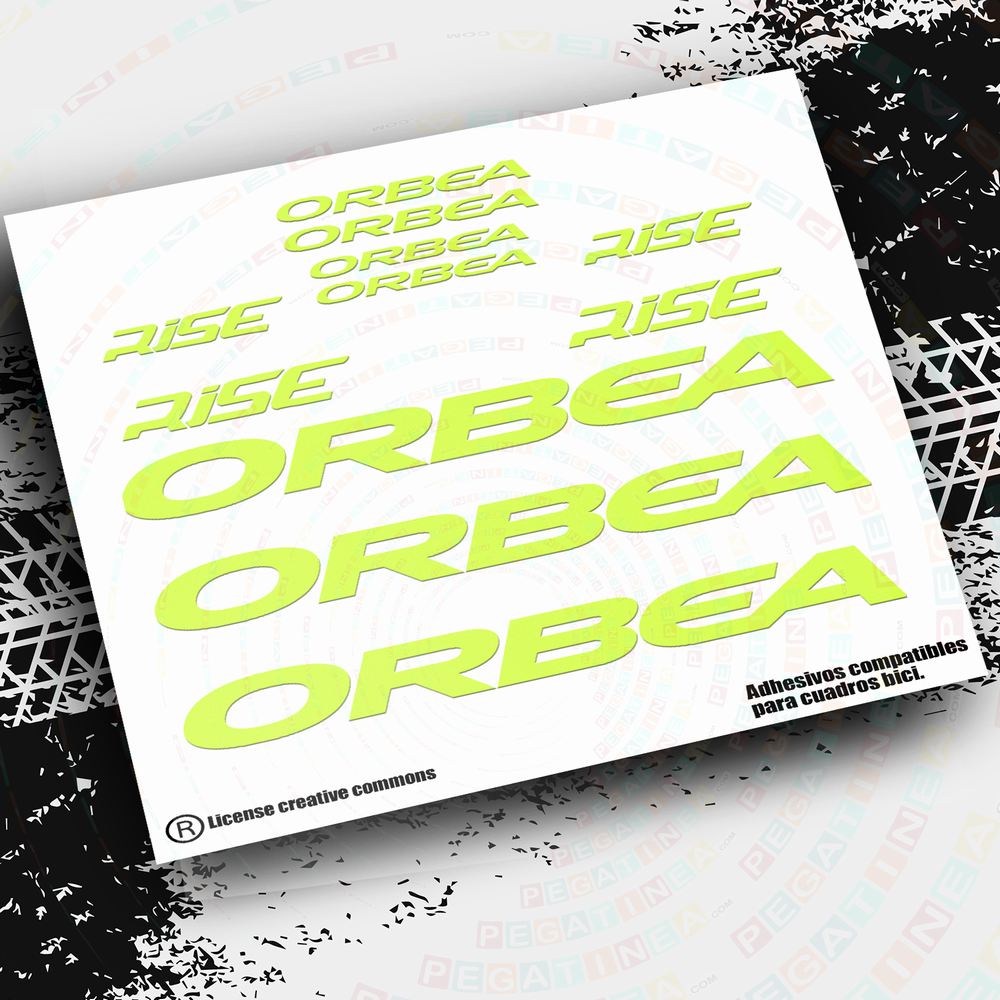 PEGATINAS ORBEA RISE 2021, 2022 PB85