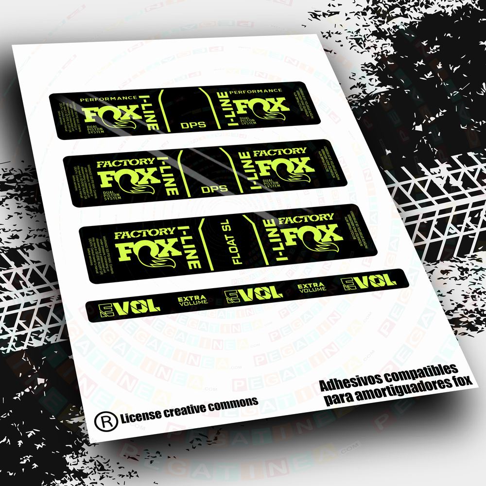 WP636 PEGATINAS COMPATIBLES CON AMORTIGUADOR FOX FLOAT SL, DPS FACTORY PERFORMANCE ORBEA I-LINE 2025 STICKERS, AUOTOCOLLANTS, AUFKLEBER 