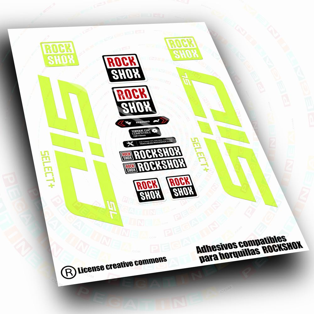 PEGATINAS COMPATIBLES CON HORQUILLA ROCK SHOX SID SELECT SL + 2024-2026 WP669