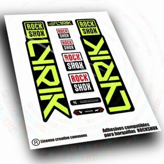 PEGATINAS COMPATIBLES CON HORQUILLA ROCK SHOX LYRIK  BASE  2023-2026 WP684
