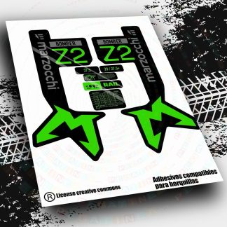 PEGATINAS  HORQUILLA MARZOCCHI BOMBER  Z2 EBIKE 2024   BICOLOR WP588