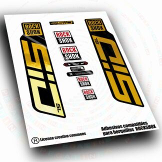 PEGATINAS  COMPATIBLES CON HORQUILLA ROCK SHOX   SID SL BASE 2024-2026  WP679