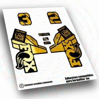 PEGATINAS COMPATIBLES CON HORQUILLAS FOX 32 FACTORY LIVE VALVE WP733
