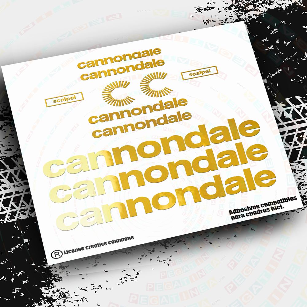 PEGATINAS COMPATIBLES CON CANNONDALE SCALPEL 2021, 2022, 2023 PB78