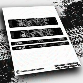 WP659 PEGATINAS COMPATIBLES CON AMORTIGUADOR FOX FLOAT FACTORY 2025