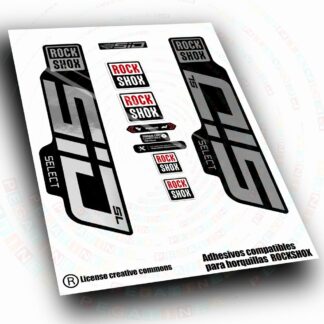 PEGATINAS COMPATIBLES CON HORQUILLA ROCK SHOX SID SELECT SL  2024-2026 WP680